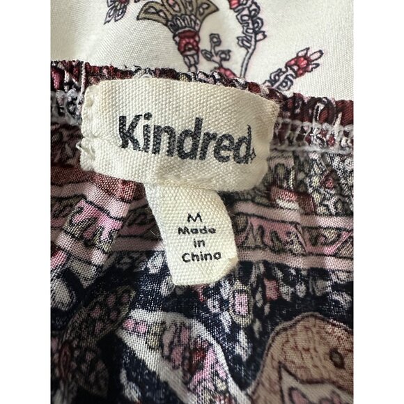 Anthropologie Kindred Maxi Dress Medium Boho Cowgirl Smocked Peasant Fairy - Picture 2 of 7